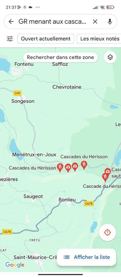 La P'Tite Maison Bois Du Herisson Menetrux-en-Joux Екстериор снимка